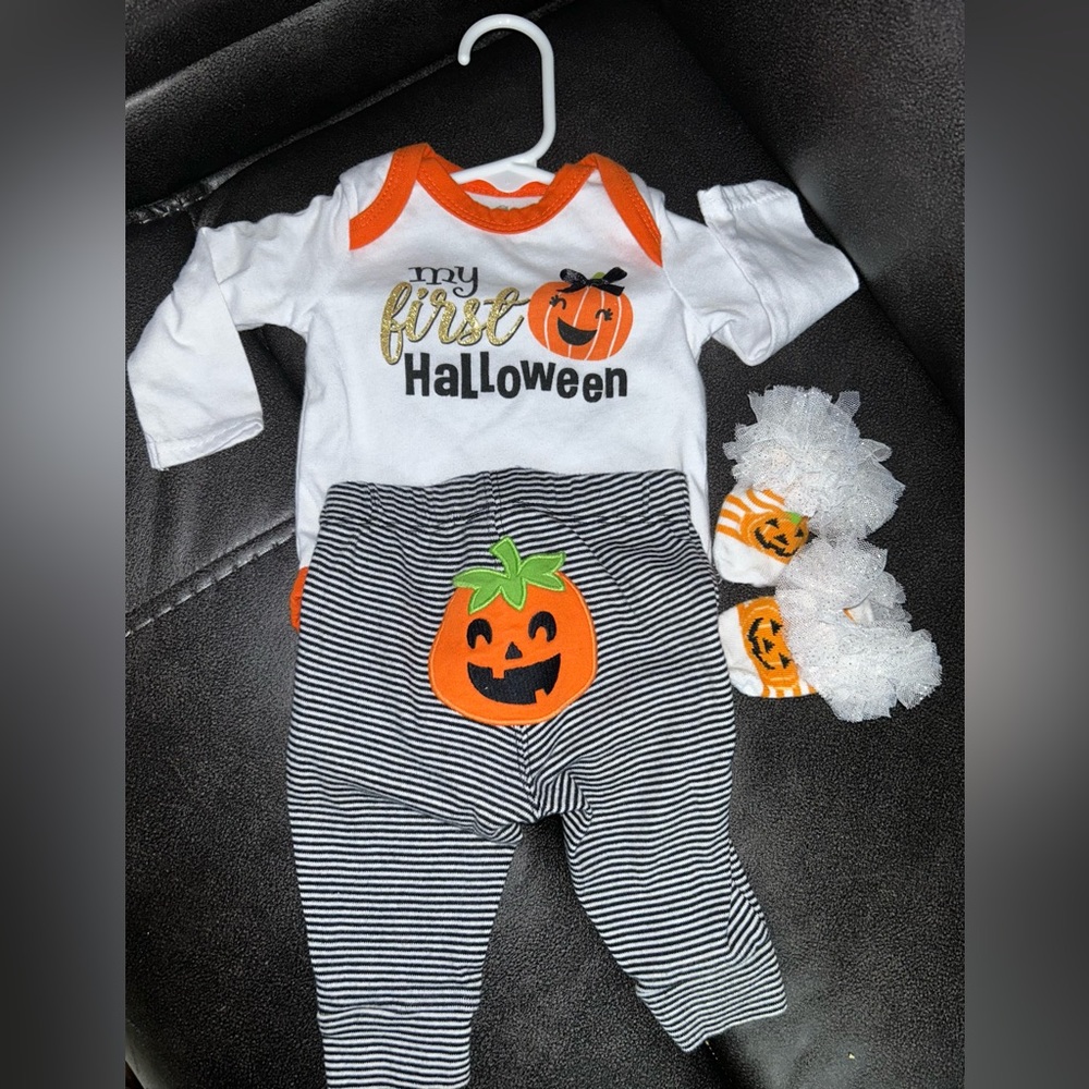Baby Girl My First Halloween Outfit - 3 months